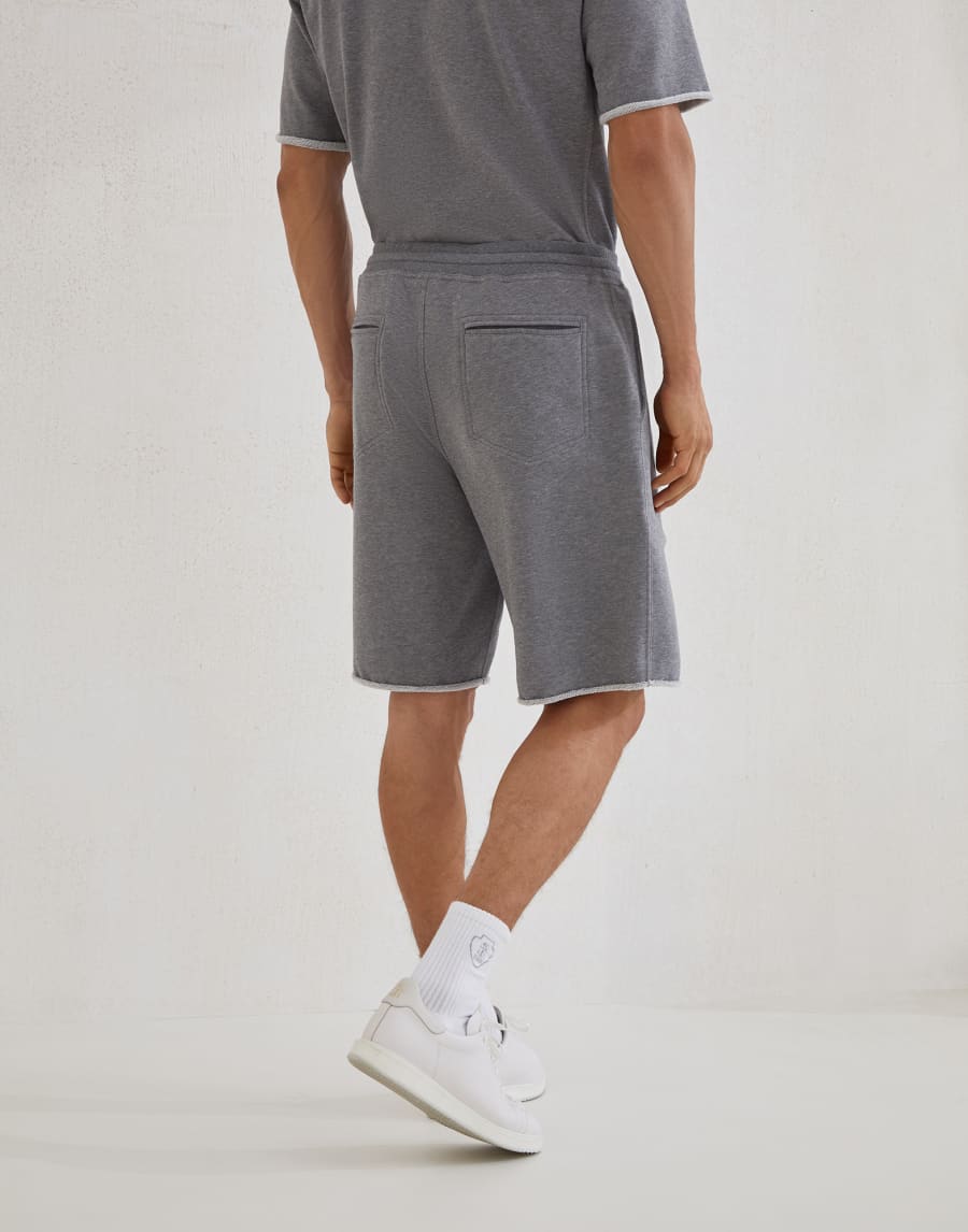 Bermuda in felpa Grigio Medio Uomo - Brunello Cucinelli