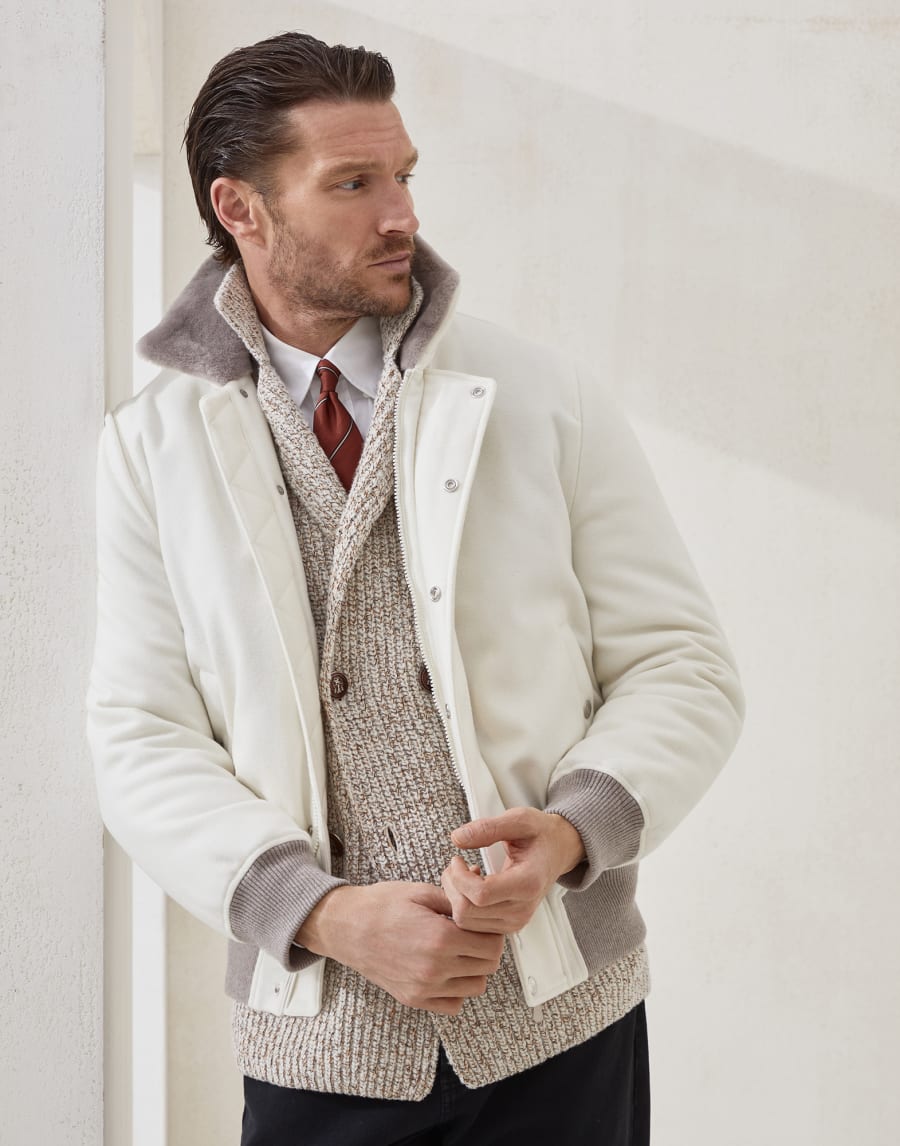 Aviator jacket Panama Man - Brunello Cucinelli