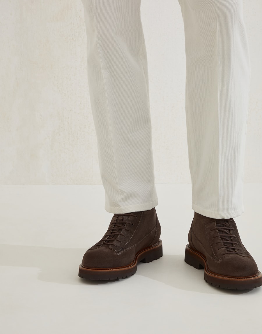 Suede boots Brown Man - Brunello Cucinelli