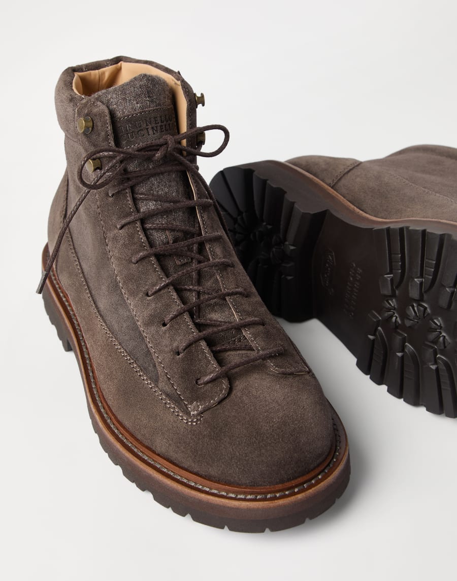 Botas de piel de ante Marrón Hombre - Brunello Cucinelli
