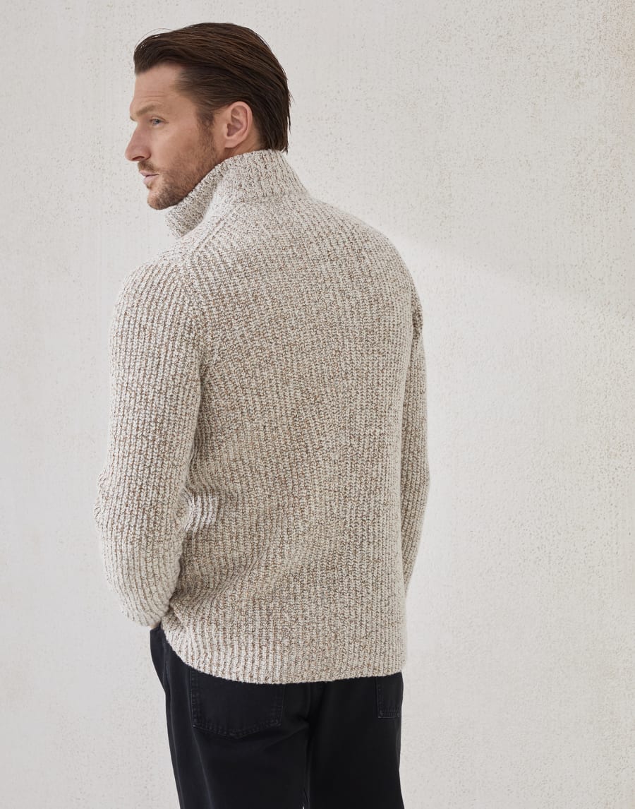 Cardigan mit Knöpfen aus Metall Ecru Herren - Brunello Cucinelli
