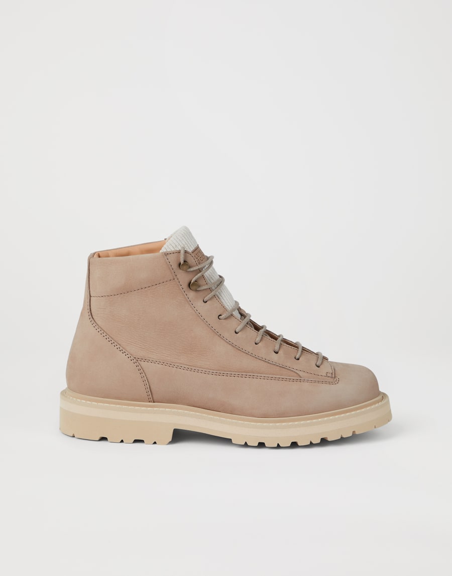 Botas de nobuk Beige Hombre - Brunello Cucinelli