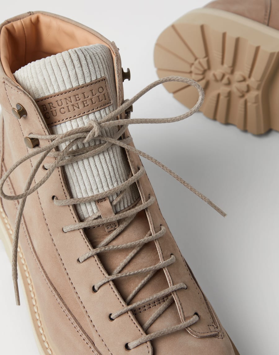 Botas de nobuk Beige Hombre - Brunello Cucinelli