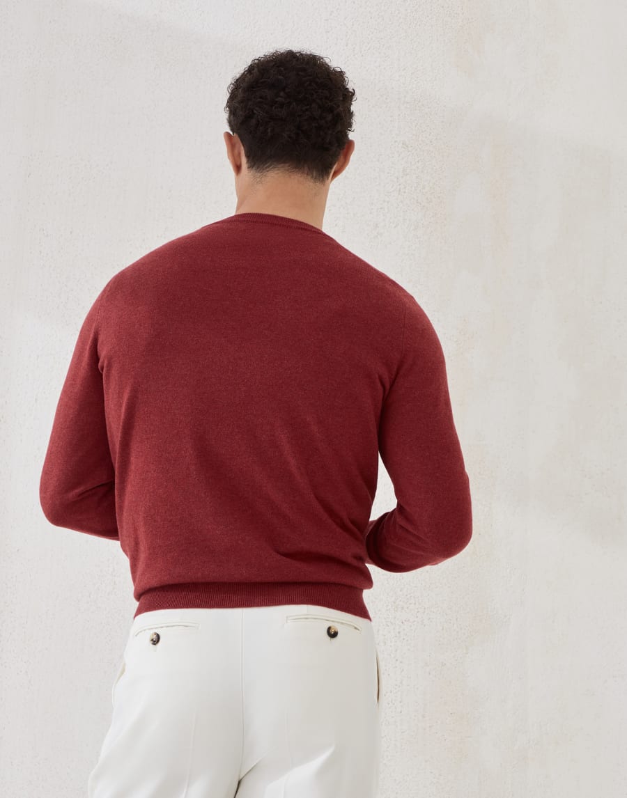 Cashmere sweater Purple-Red Man - Brunello Cucinelli