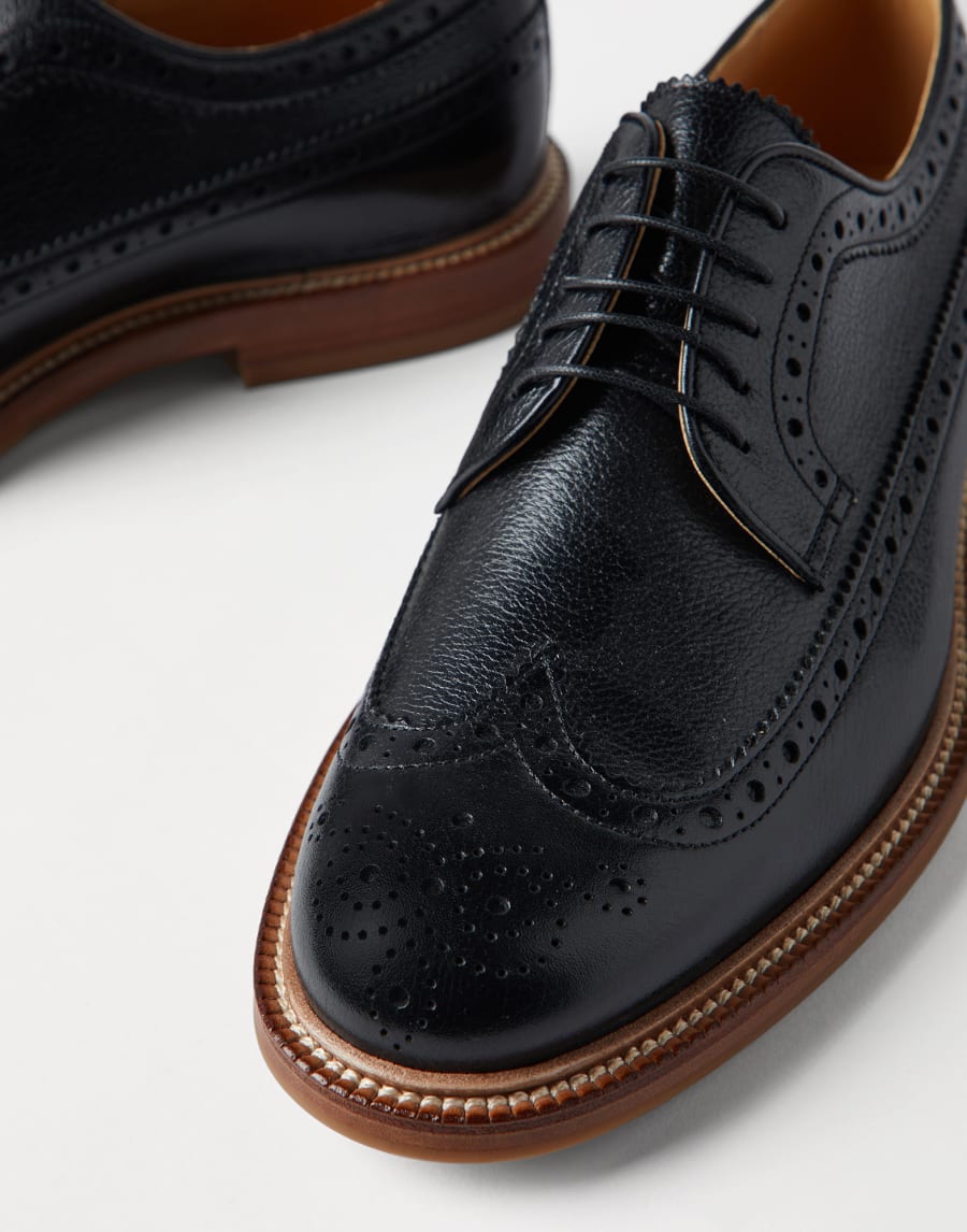Brogue Longwing derby Black Man - Brunello Cucinelli