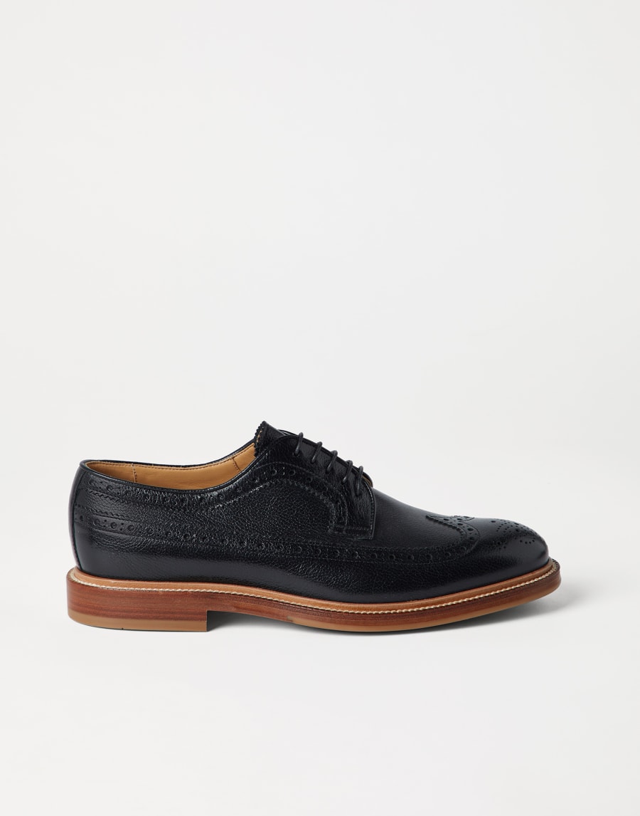 Brogue Longwing derby Black Man - Brunello Cucinelli