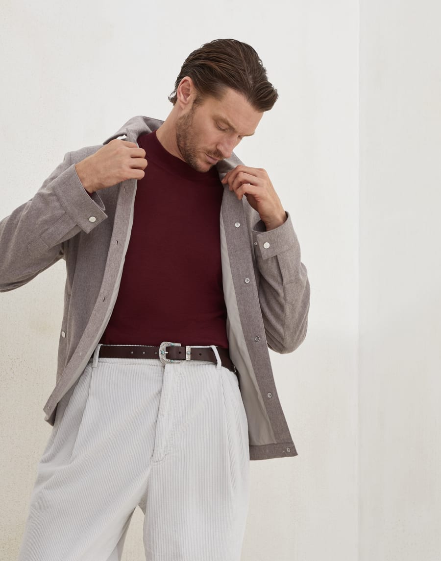 Maglia leggera Amaranto Uomo - Brunello Cucinelli