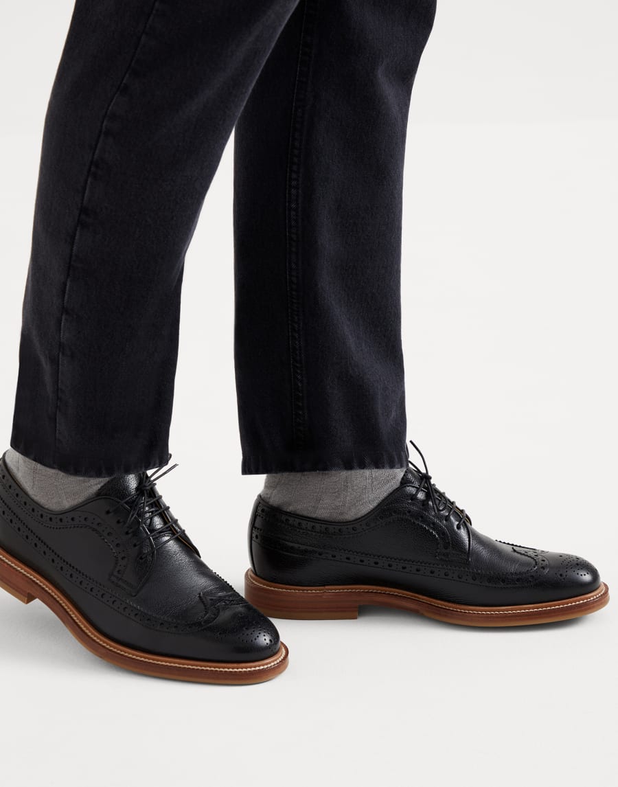 Brogue Longwing derby Black Man - Brunello Cucinelli