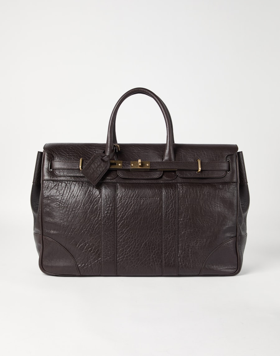 Leather country bag Brown Man - Brunello Cucinelli