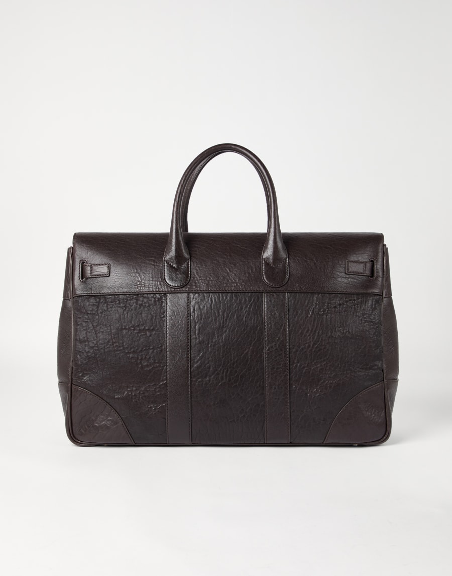 Leather country bag Brown Man - Brunello Cucinelli