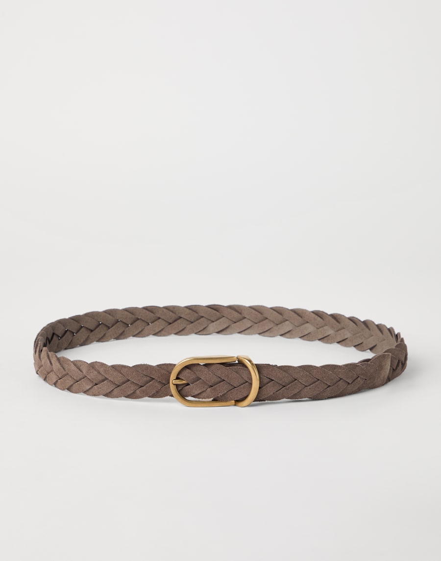 Braided belt Taupe Man - Brunello Cucinelli