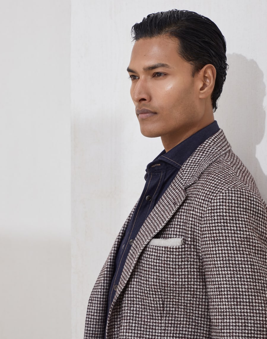 Silk pocket square Salt Man - Brunello Cucinelli