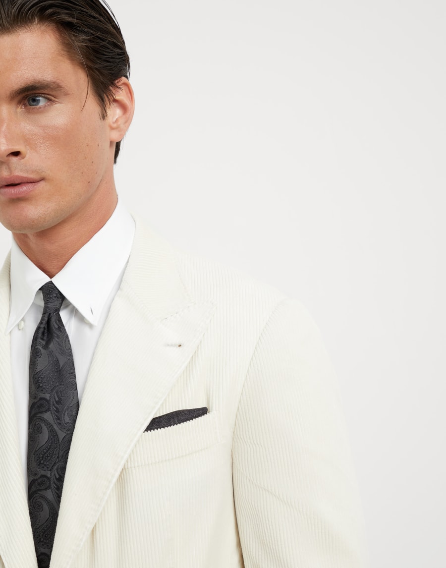 Silk pocket square Anthracite Man - Brunello Cucinelli