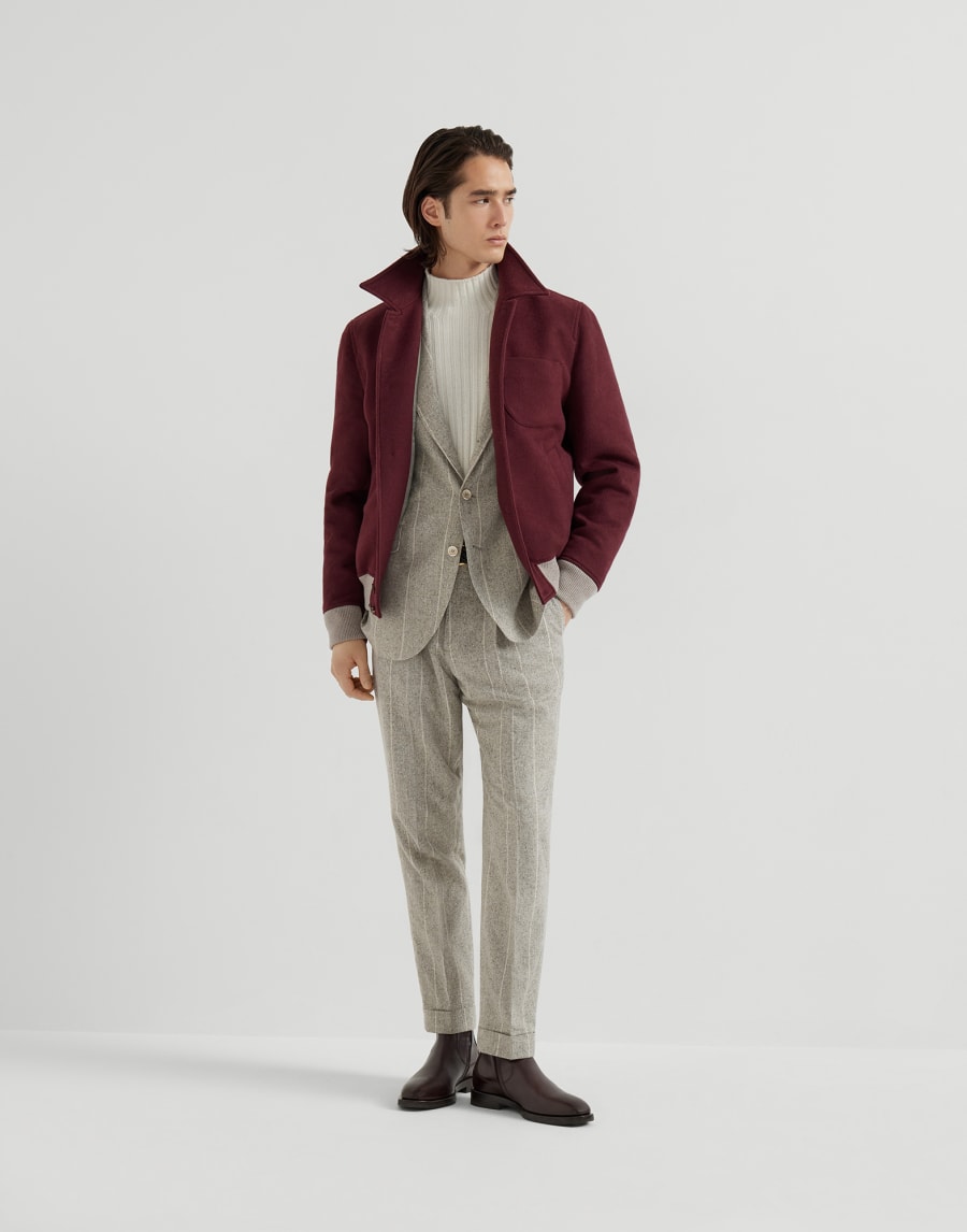 Deconstructed Cavallo blazer Salt Man - Brunello Cucinelli