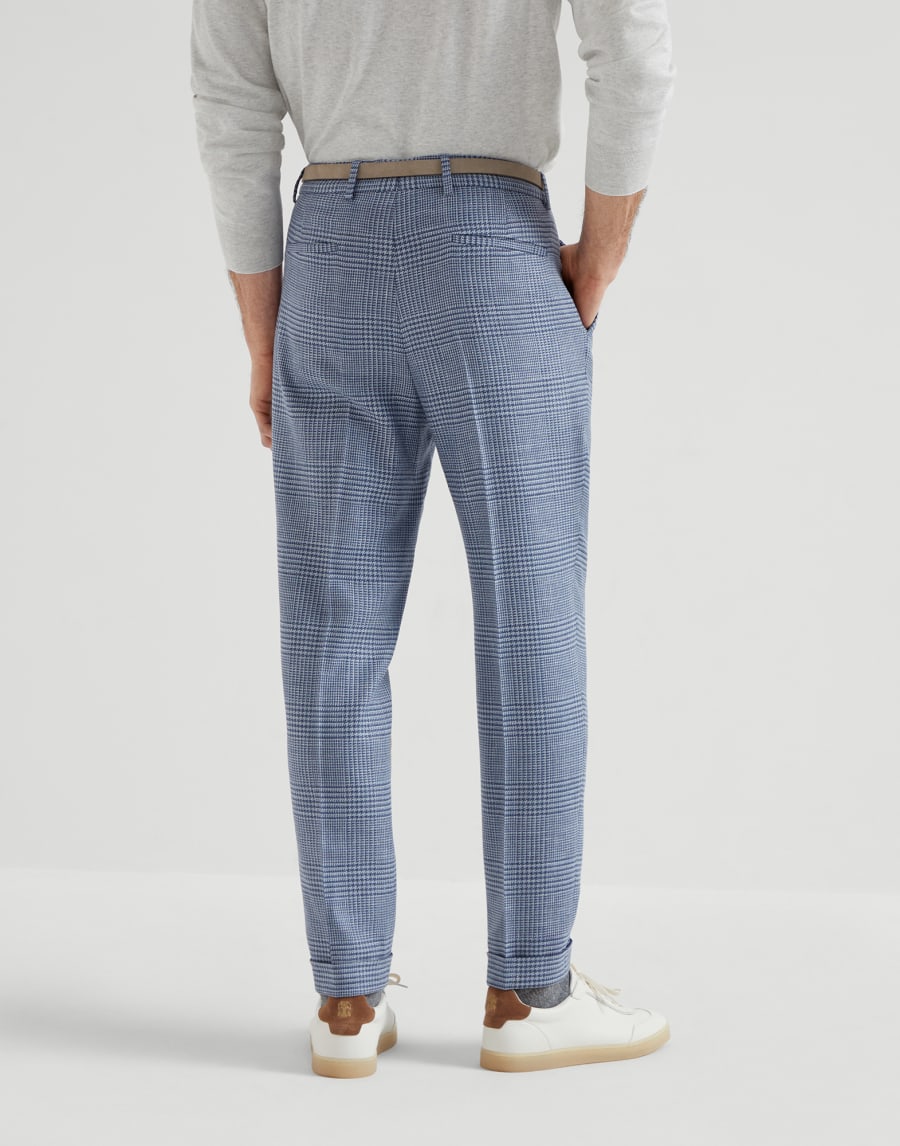 Prince of Wales trousers Denim Man - Brunello Cucinelli