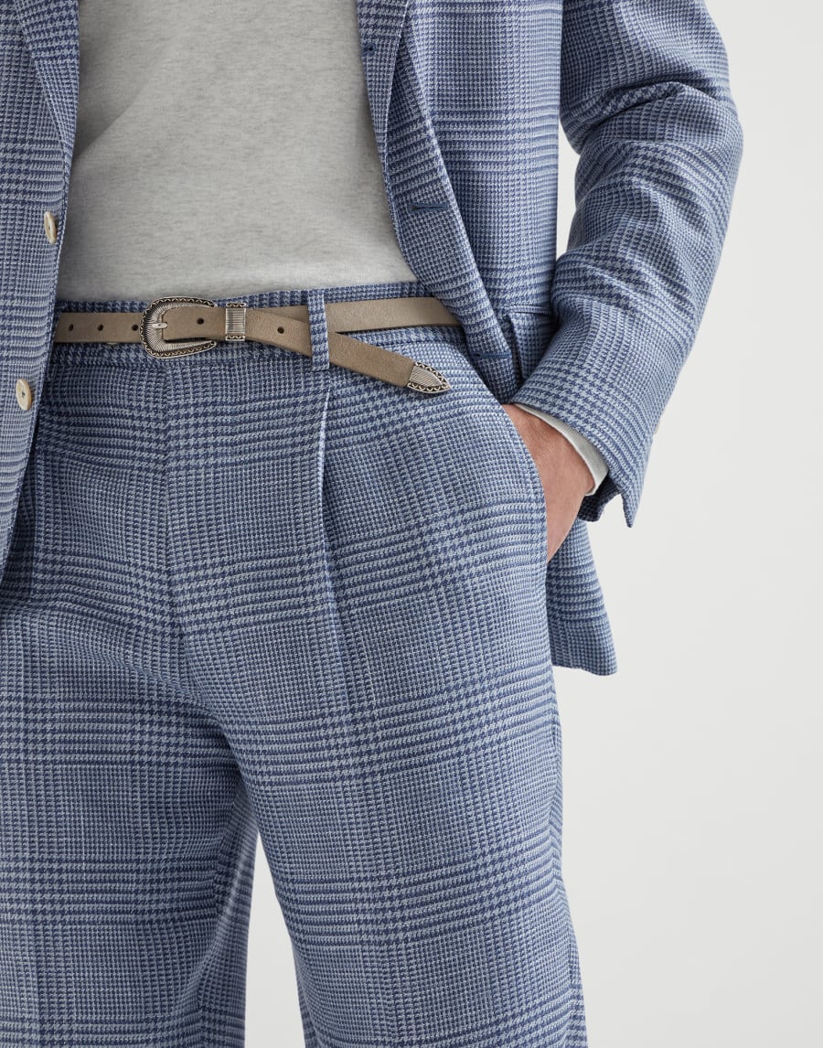 Pantalón Príncipe de Gales Denim Hombre - Brunello Cucinelli