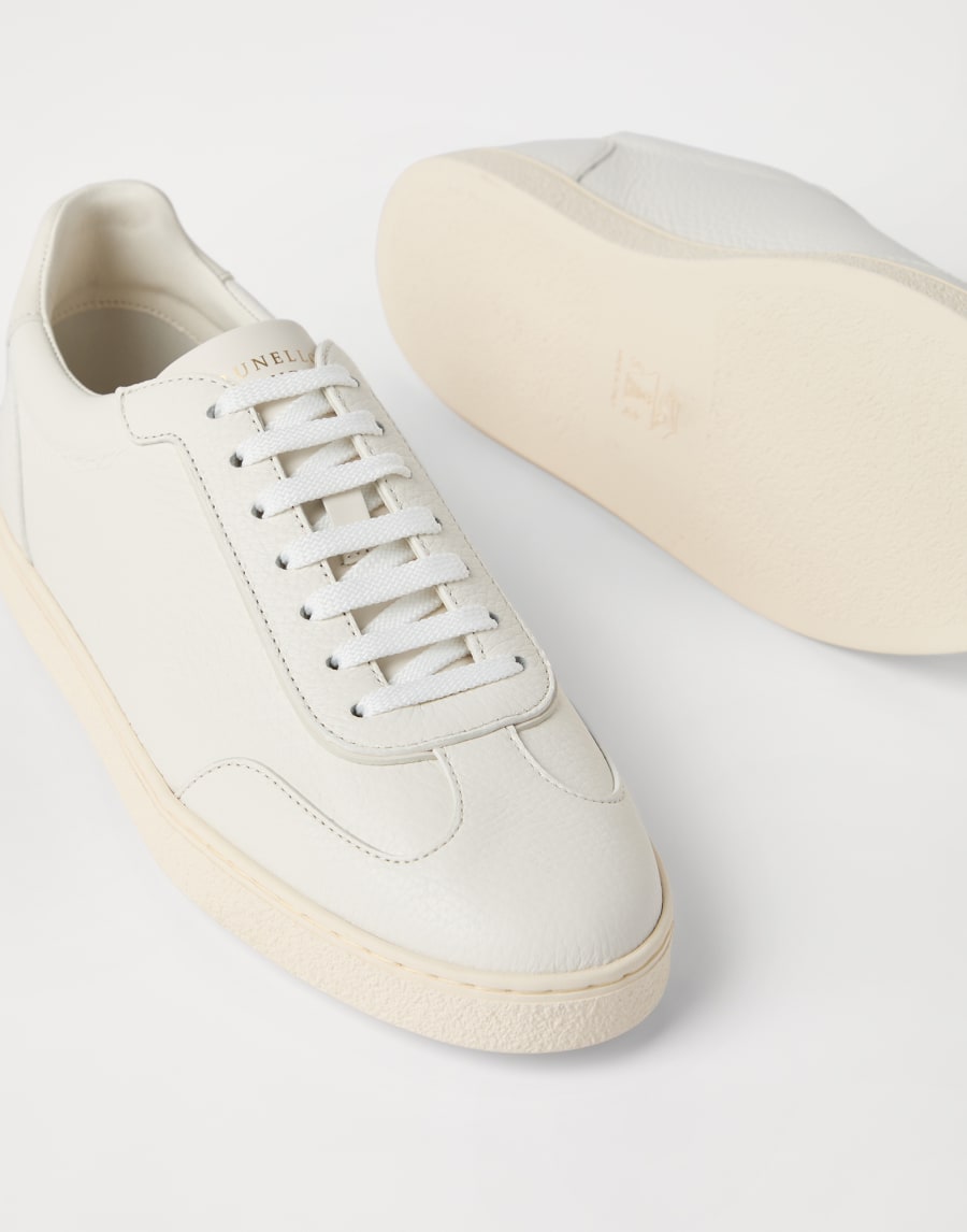 Deerskin sneakers Chalk Man - Brunello Cucinelli