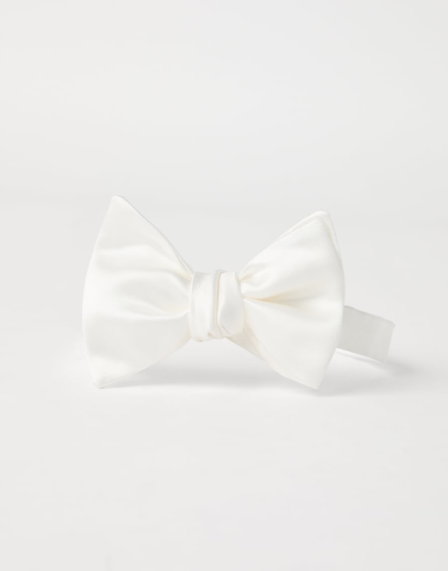 Satin bowtie White Man - Brunello Cucinelli