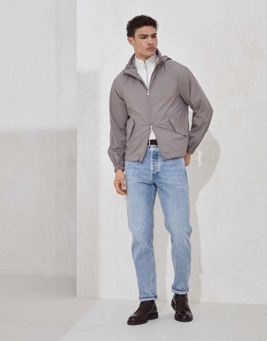 Outerwear with hood Grey Man - Brunello Cucinelli
