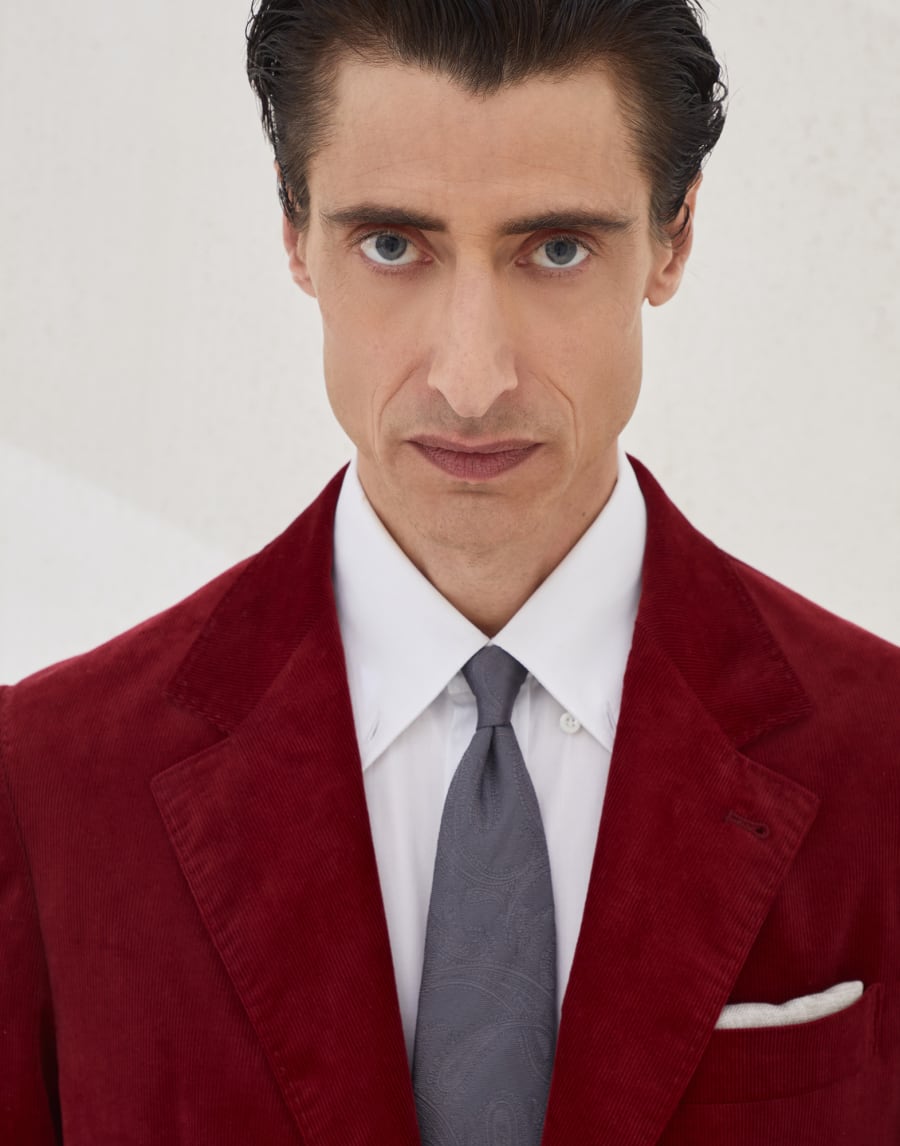 Silk tie with pattern Lead Man - Brunello Cucinelli