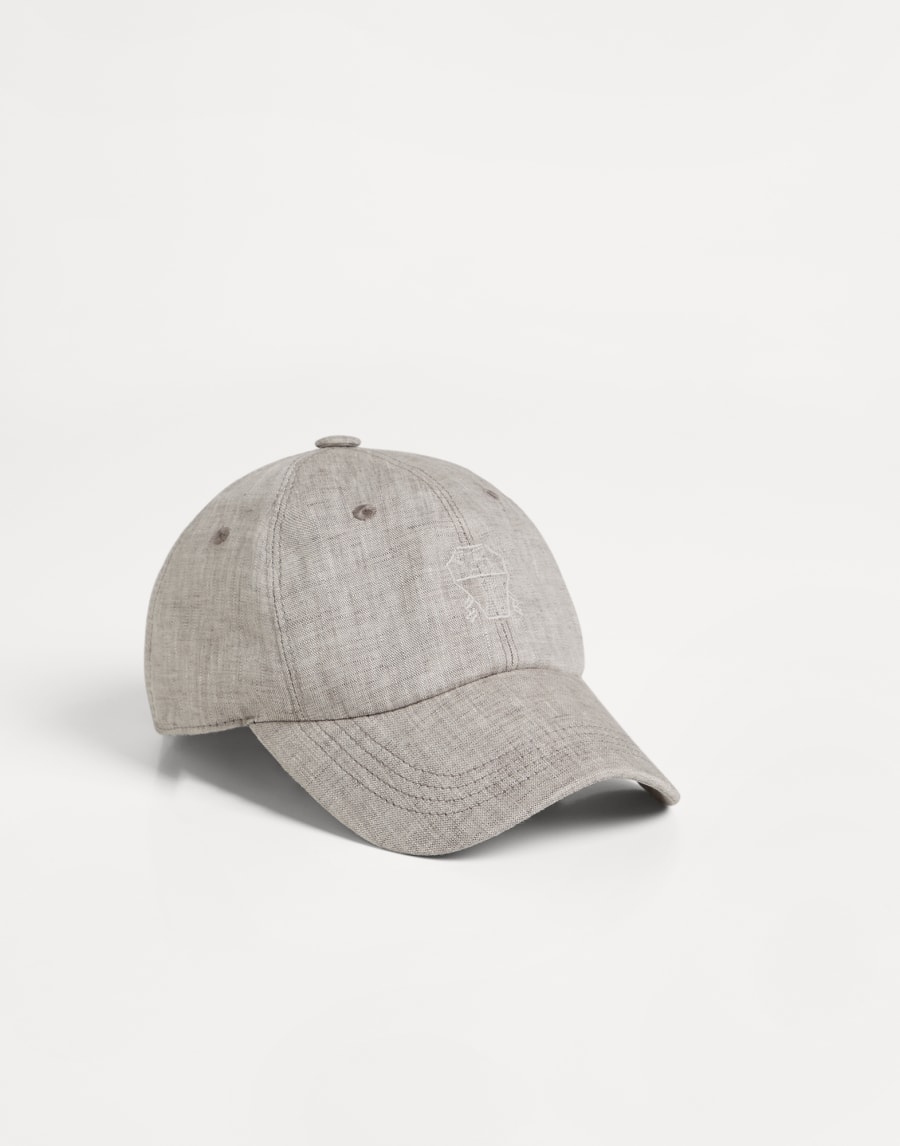 Délavé linen Baseball cap Rope Boys - Brunello Cucinelli
