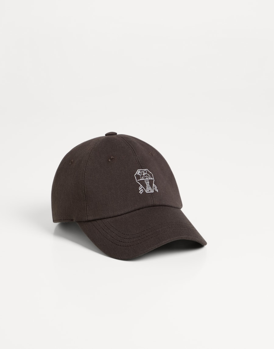 Baseball cap with logo Brown Boys - Brunello Cucinelli