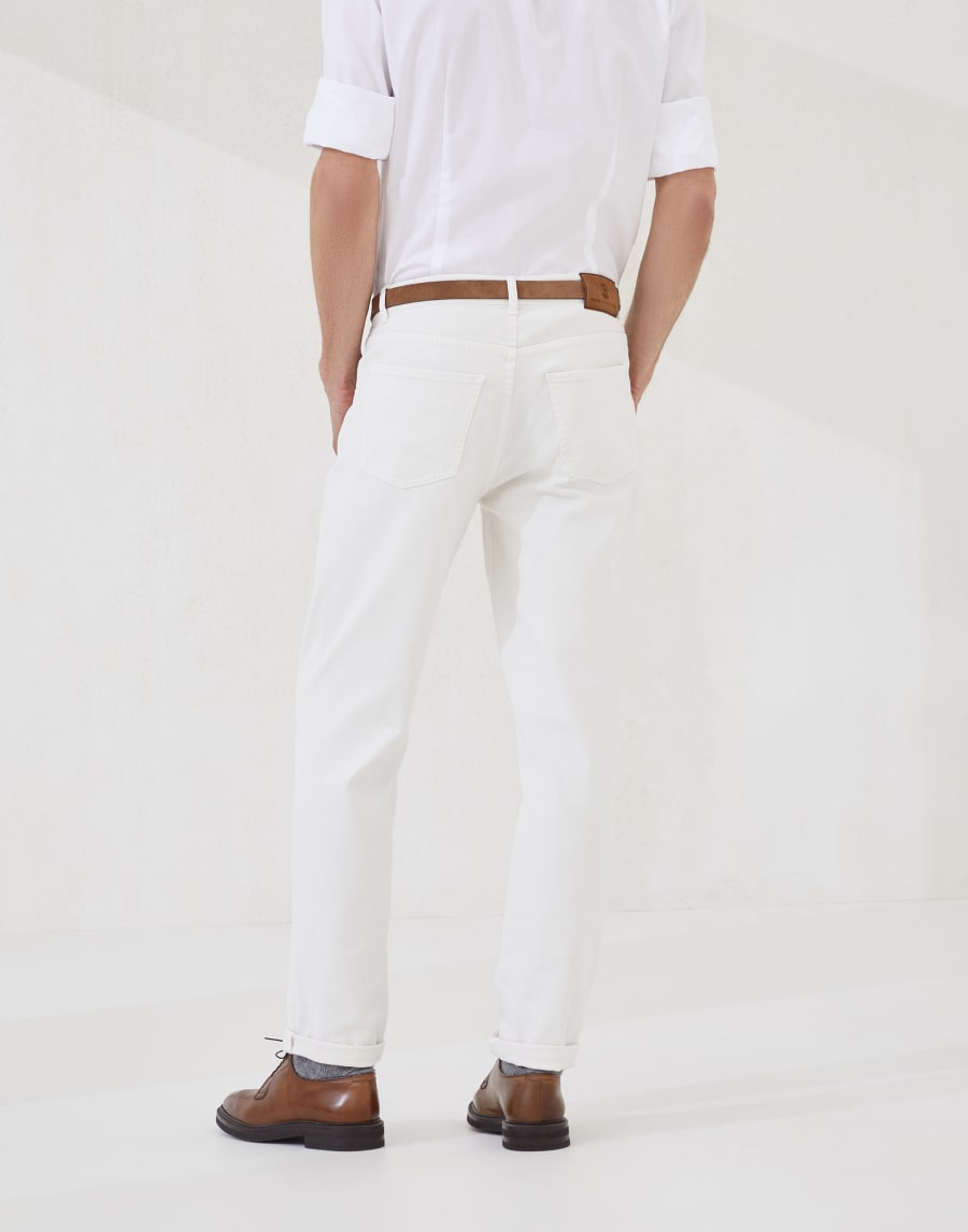 Pantalon en denim léger Écru Homme - Brunello Cucinelli