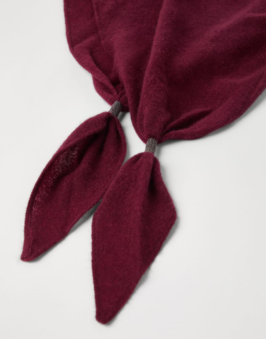 Cashmere scarf Amaranth Woman - Brunello Cucinelli