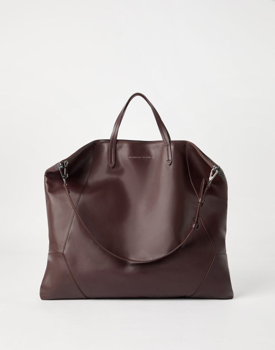 BC Duo large shopper bag Burgundy Woman - Brunello Cucinelli