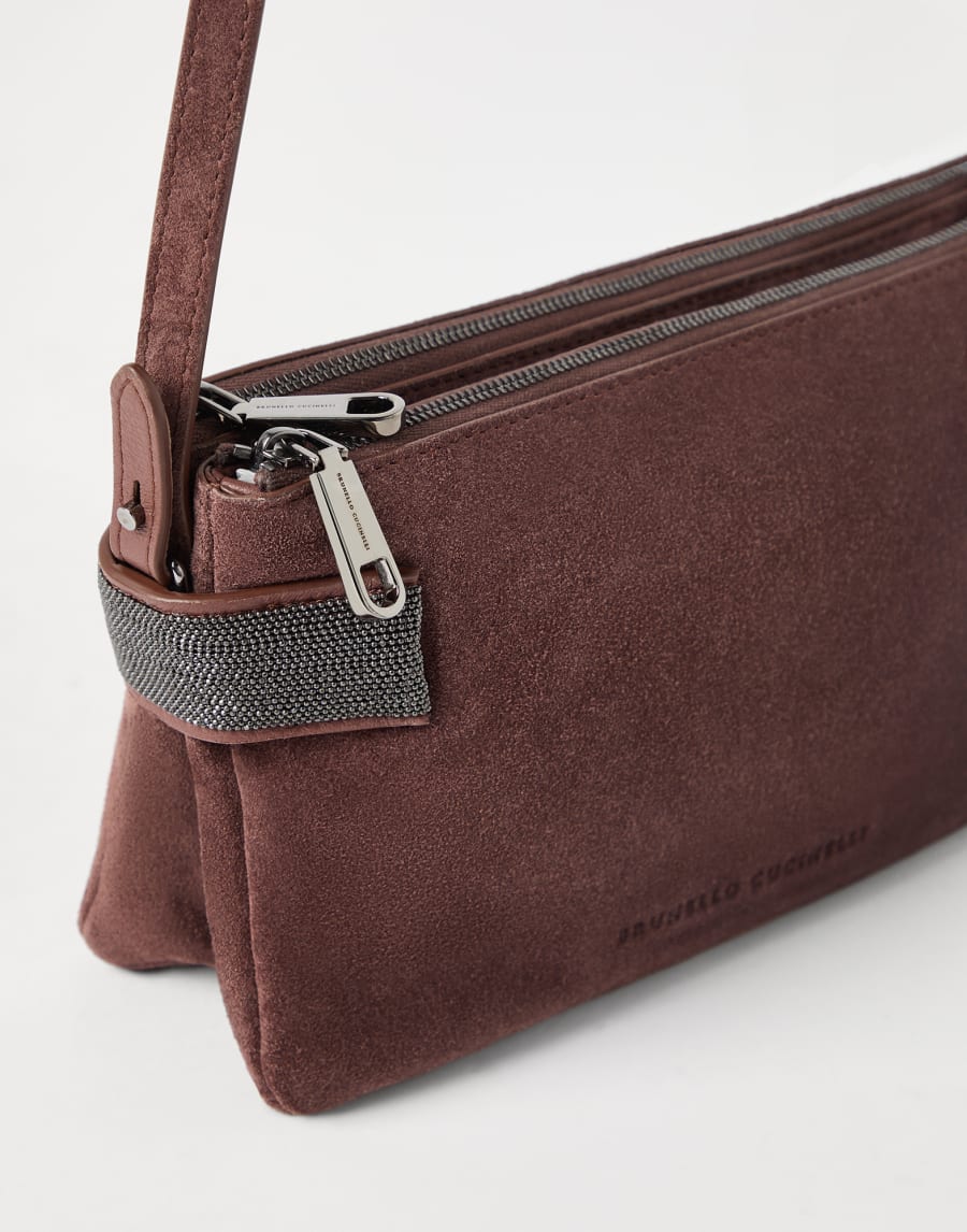 Essence mini shoulder bag Burgundy Woman - Brunello Cucinelli