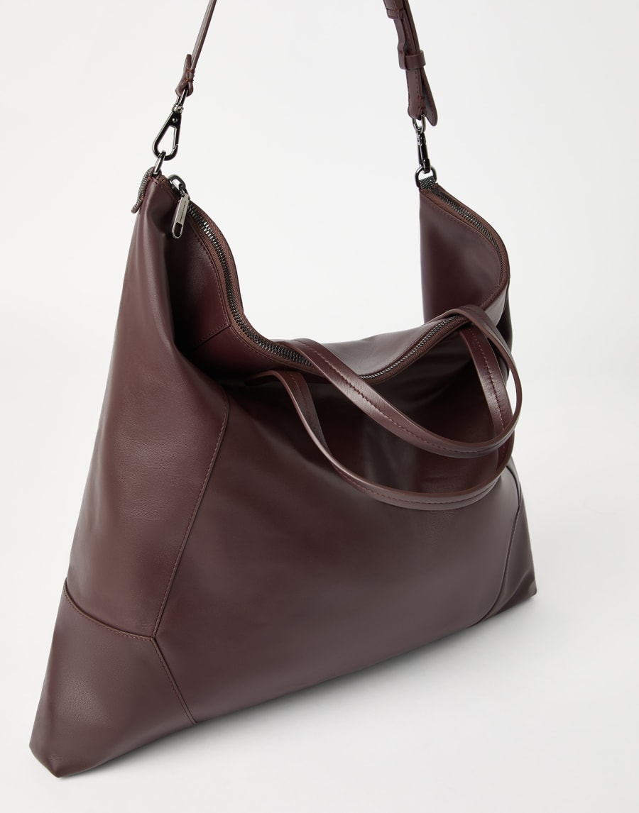 BC Duo large shopper bag Burgundy Woman - Brunello Cucinelli
