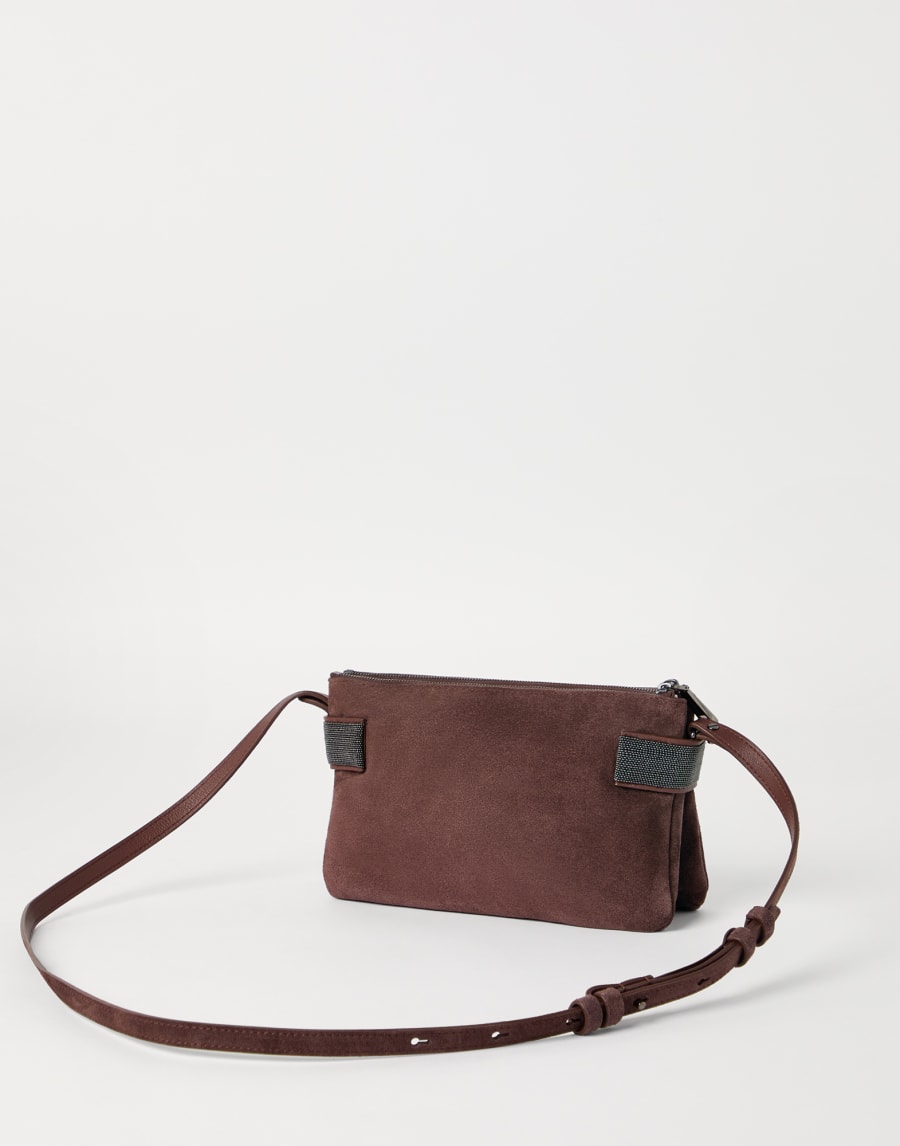 Essence mini shoulder bag Burgundy Woman - Brunello Cucinelli