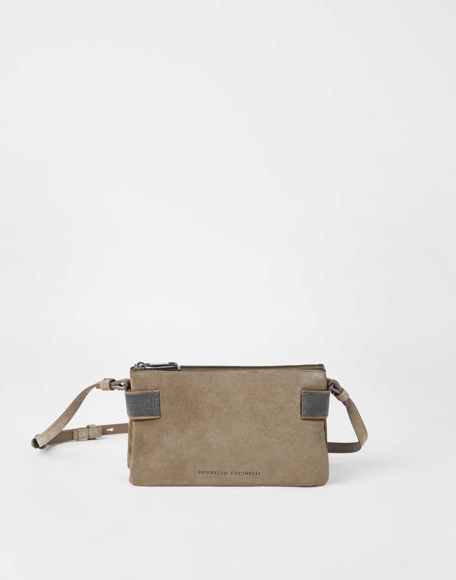 Essence mini shoulder bag Warm Beige Woman - Brunello Cucinelli