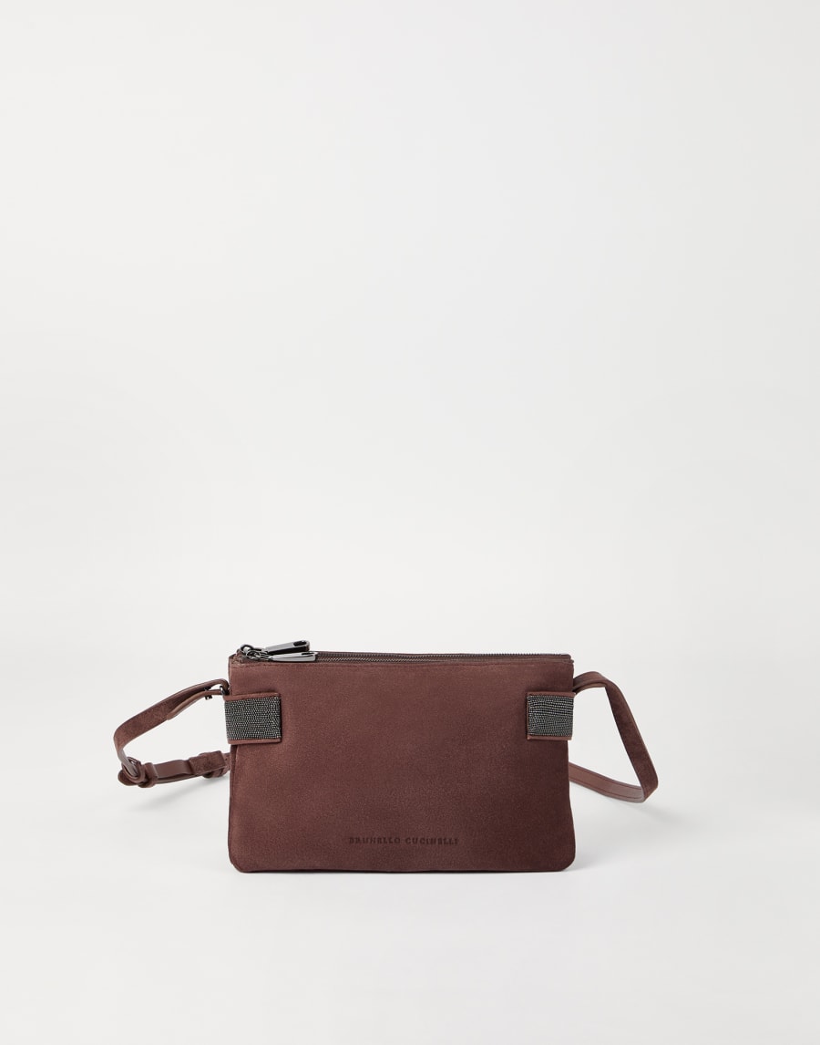 Essence mini shoulder bag Burgundy Woman - Brunello Cucinelli