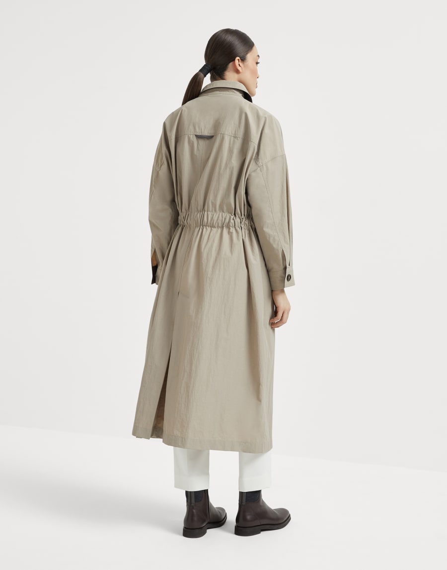 Water-resistant fabric trench coat Beige Woman - Brunello Cucinelli