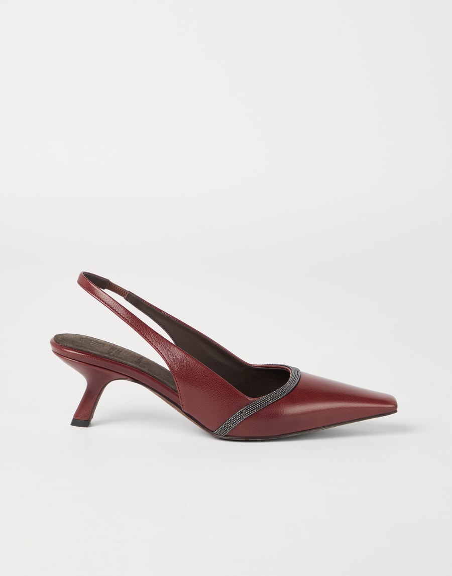 Slingback city heels Amaranth Woman - Brunello Cucinelli