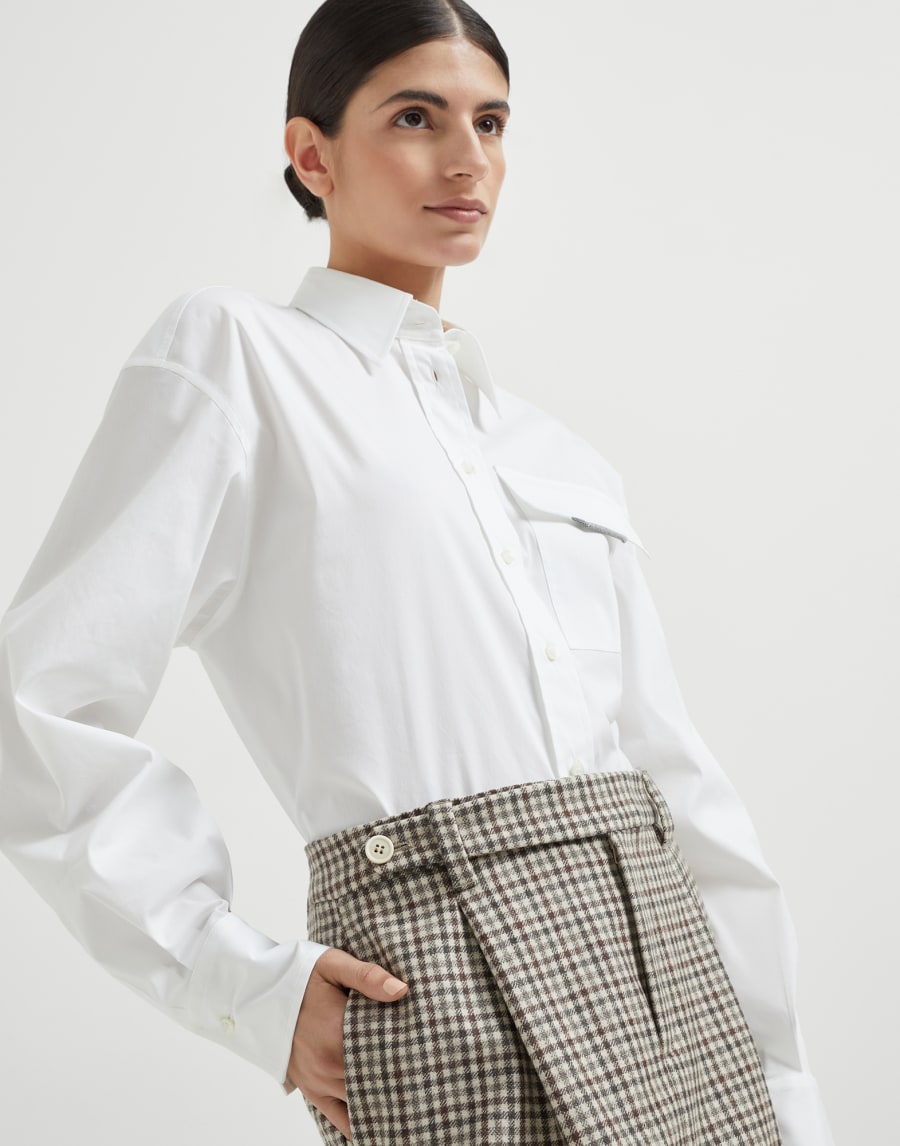 Minirock aus kariertem Flanell Muster Damen - Brunello Cucinelli