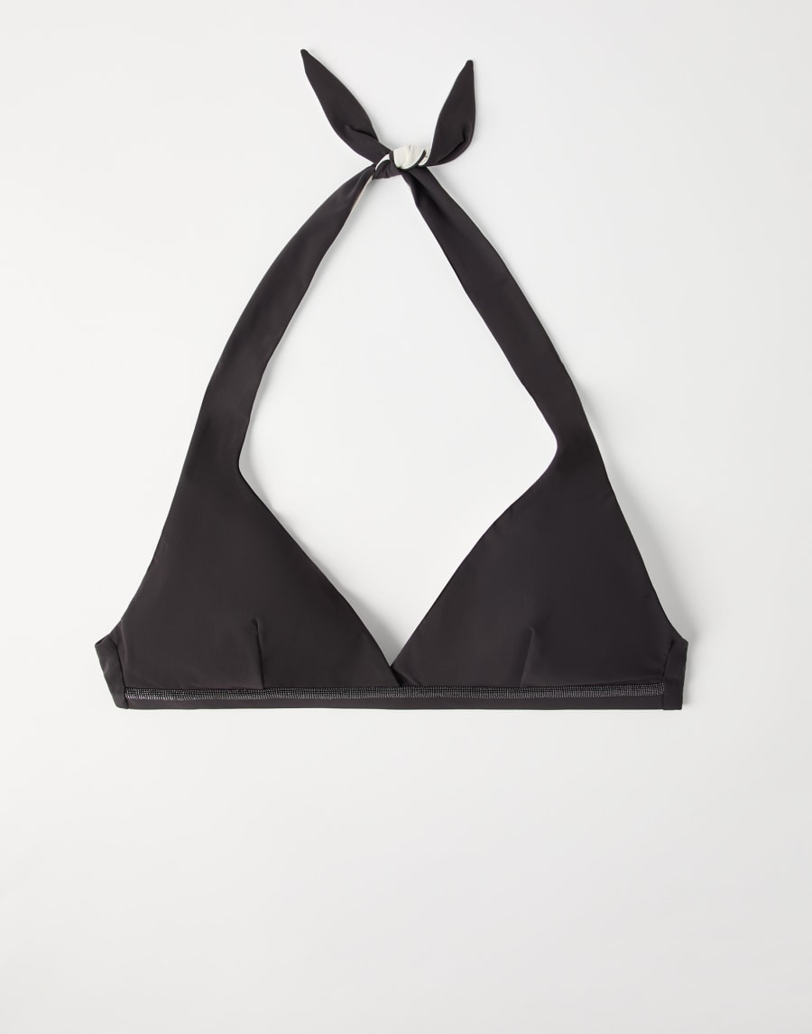 Bikini top with monili Brown Woman - Brunello Cucinelli