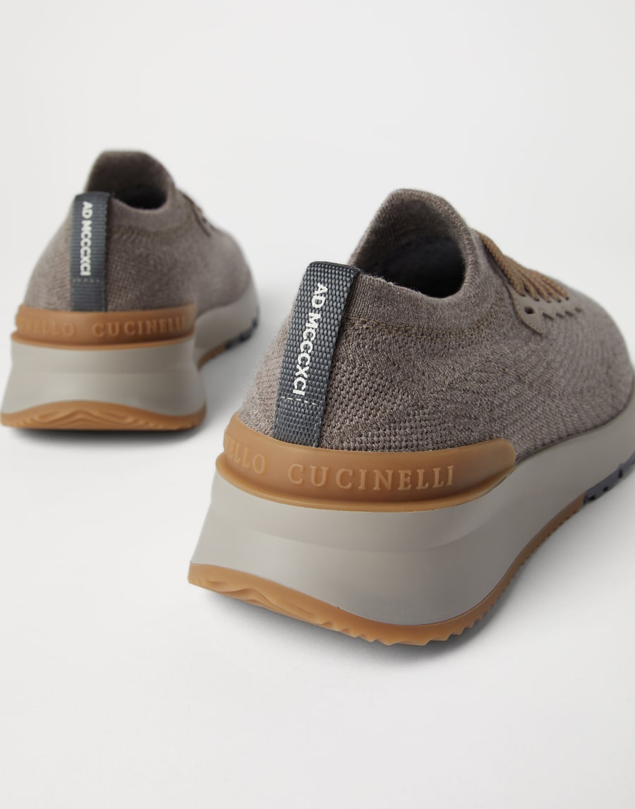 Knit runners Taupe Man - Brunello Cucinelli