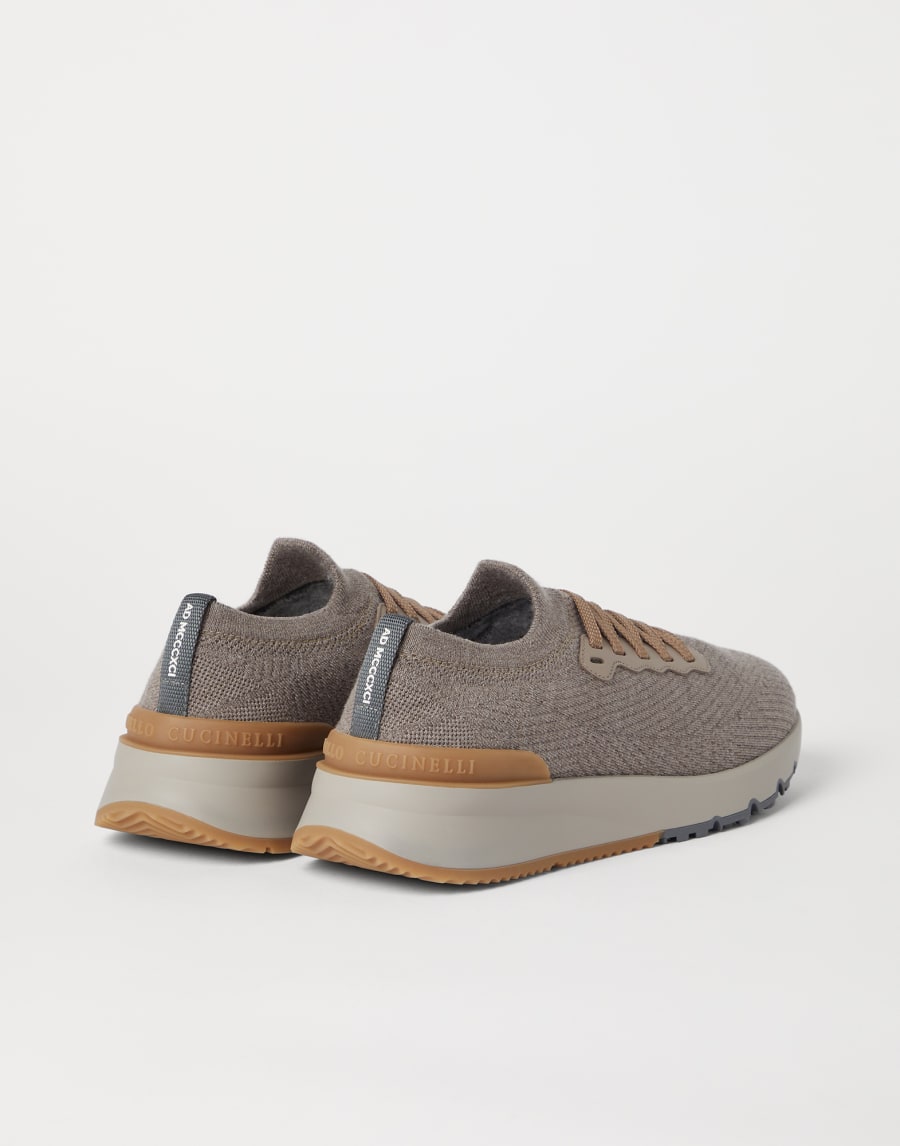 Knit runners Taupe Man - Brunello Cucinelli