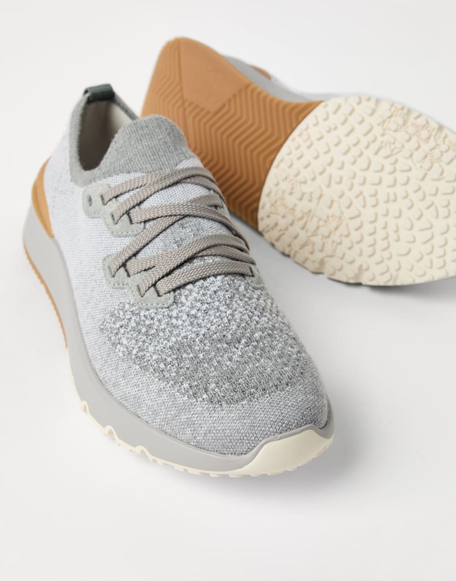 Knit runners Light Grey Man - Brunello Cucinelli