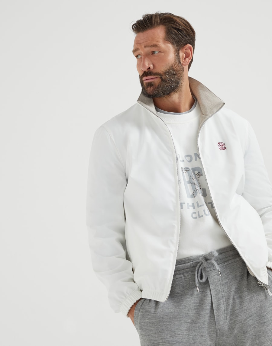 Reversible jacket White Man - Brunello Cucinelli
