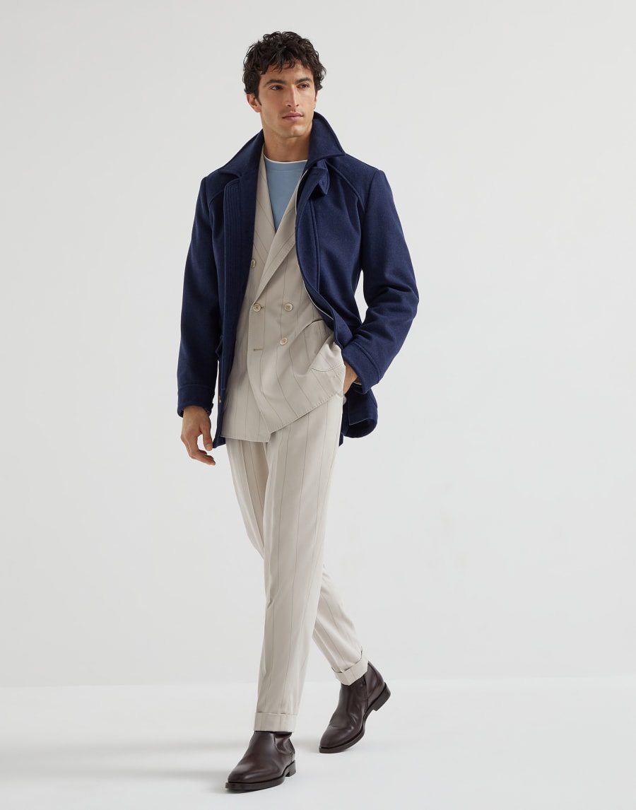 Twill suit Ivory Man - Brunello Cucinelli