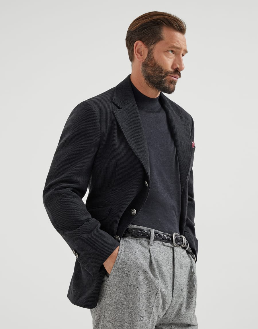 Maglia leggera Antracite Uomo - Brunello Cucinelli