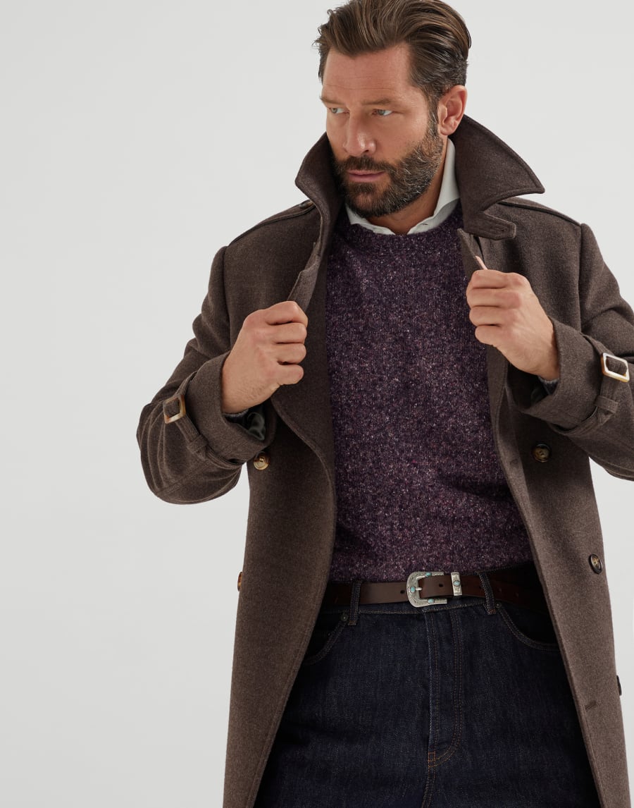 Knop sweater Burgundy Man - Brunello Cucinelli