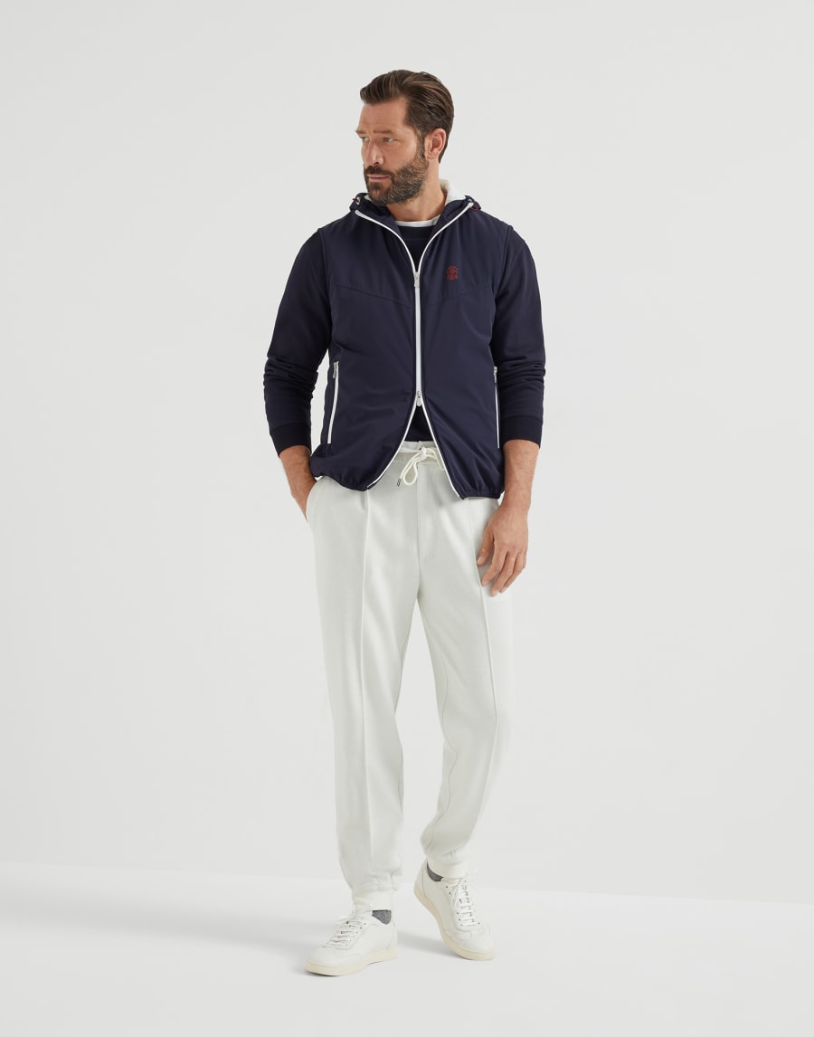 Nylon vest with padding Navy Blue Man - Brunello Cucinelli