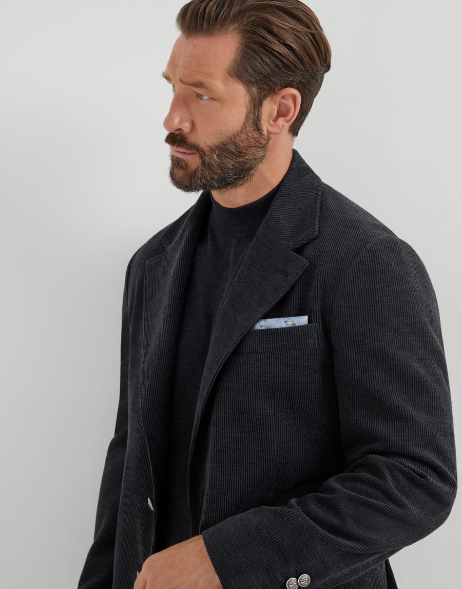 Pocket square with pattern Denim Man - Brunello Cucinelli