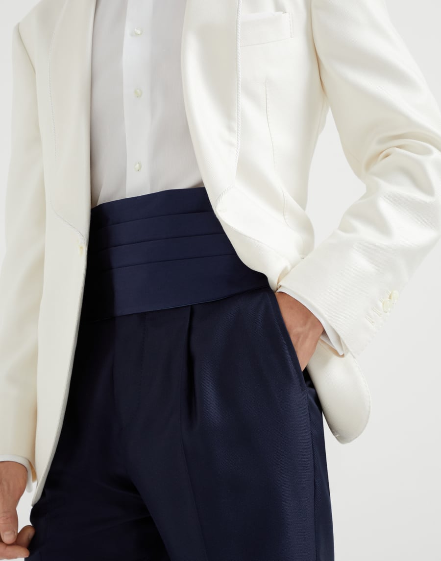 Fascia per smoking Blu Navy Uomo - Brunello Cucinelli