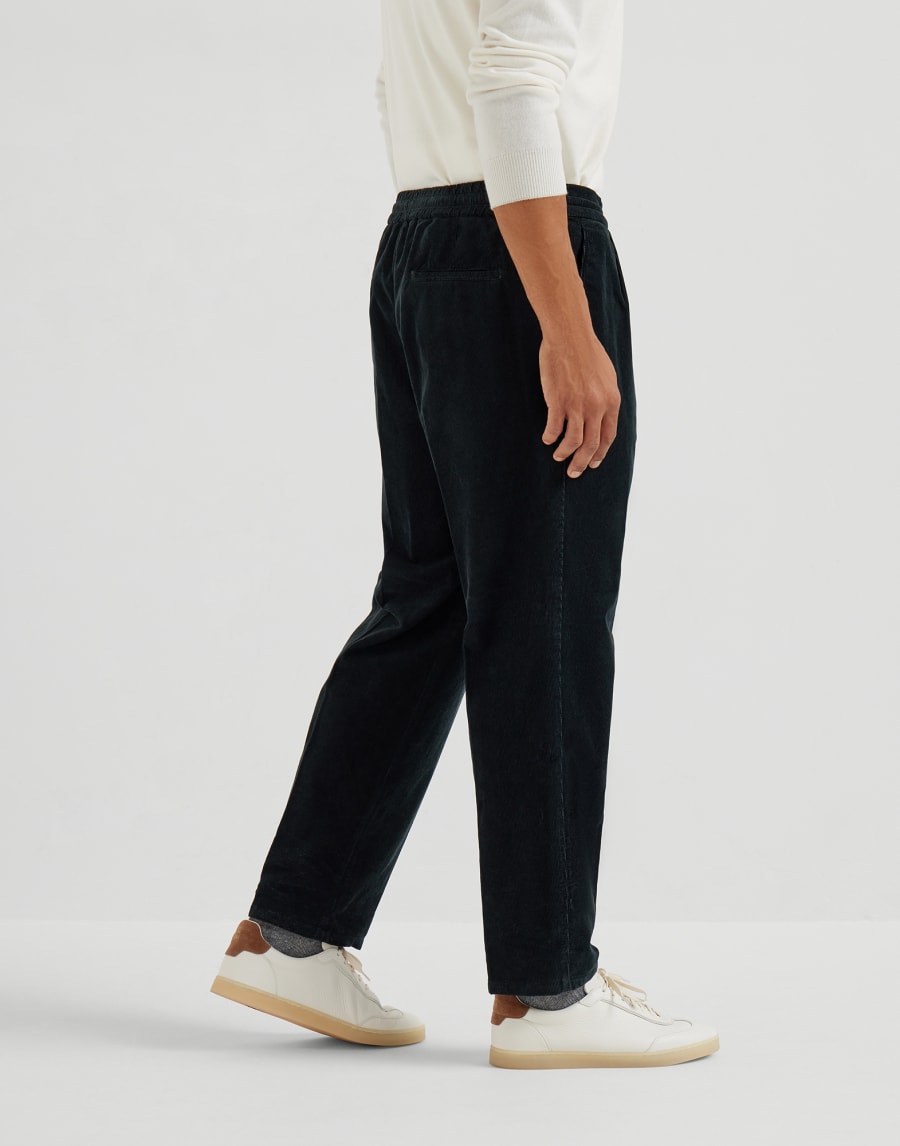 Corduroy trousers Black Man - Brunello Cucinelli