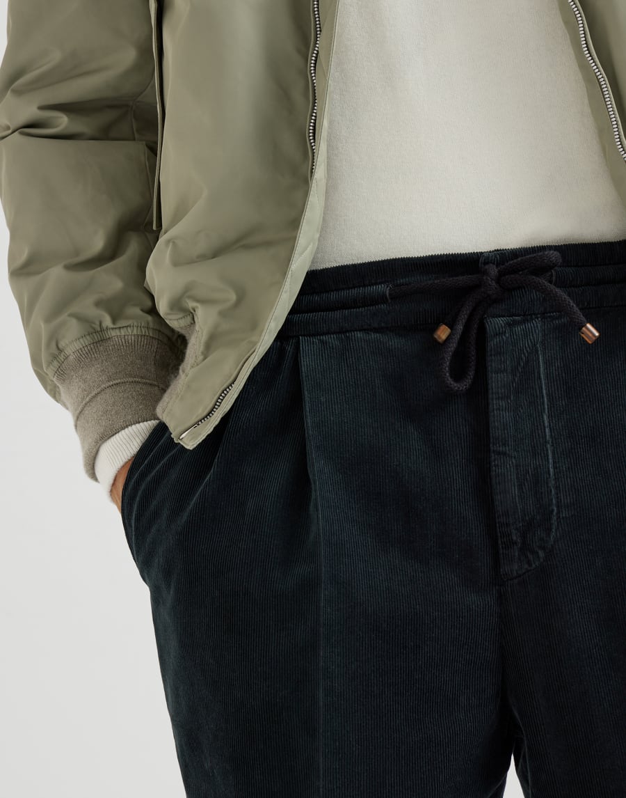 Corduroy trousers Black Man - Brunello Cucinelli